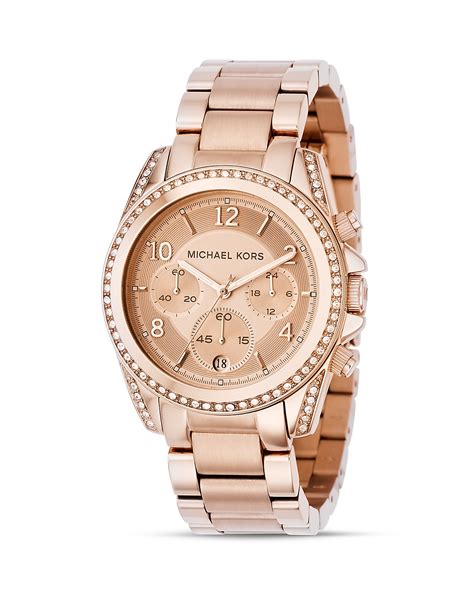 dameshorloge michael kors sale goud|Michael Kors rose gold watch.